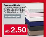 Spannbetttuch Angebote bei Woolworth Warendorf für 2,50 €