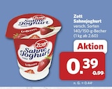Sahnejoghurt Angebote von Zott bei combi Wunstorf für 0,39 €