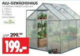 ALU-GEWÄCHSHAUS im Angebot bei Wreesmann in Dresden ALU-GEWÄCHSHAUS Angebote von Top Flora bei Wreesmann Dresden für 199,00 €