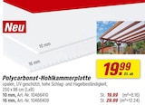 Polycarbonat-Hohlkammerplatte  Angebote bei toom Baumarkt München für 19,99 €