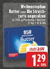 Butter oder Die Streichzarte ungesalzen bei EDEKA im Prospekt "" für 1,29 €