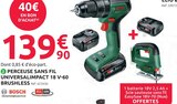 Perceuse sans fil UniversalImpact 18 V-60 Brushless - Bosch - Mr.Bricolage à Ajaccio Perceuse sans fil UniversalImpact 18 V-60 Brushless - Bosch en promo chez Mr.Bricolage Ajaccio à 139,90 €