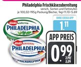 Frischkäsezubereitung im Angebot bei EDEKA in Regensburg Frischkäsezubereitung Angebote von Philadelphia bei EDEKA Regensburg für 0,99 €