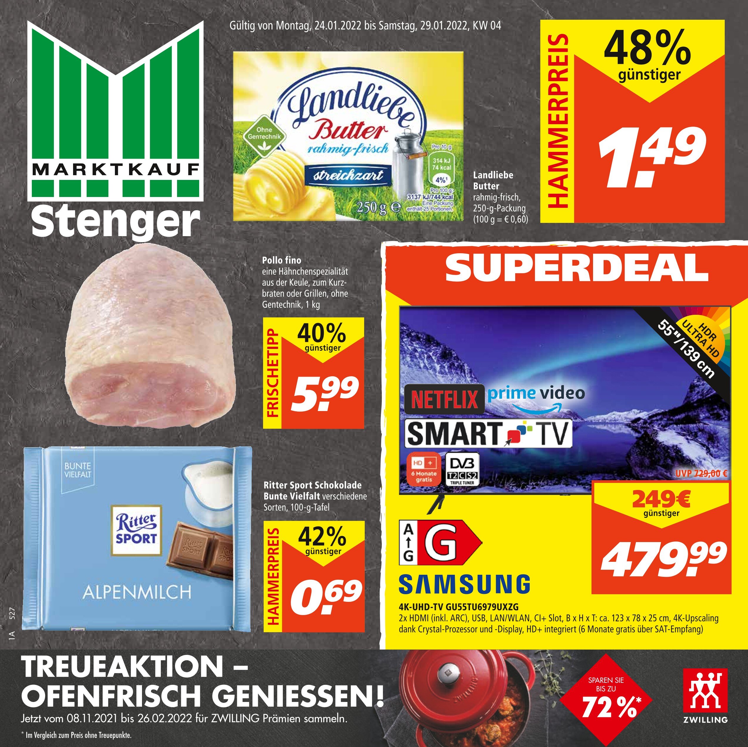 Marktkauf Prospekt für Breuberg mit 40 Seiten Marktkauf Prospekt für Breuberg: "Top Angebote", 40 Seiten, 24.01.2022 - 29.01.2022