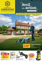 Prospectus Jardineries & Animaleries Espace Emeraude en cours à Sauveterre-de-Guyenne et alentours, "Avril en action", 20 pages, 01/04/2026 - 18/04/2026 Catalogue Jardineries & Animaleries Espace Emeraude en cours à Sauveterre-de-Guyenne et alentours, "Avril en action", 20 pages, 01/04/2026 - 18/04/2026