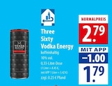 Vodka Energy Angebote von Three Sixty bei famila Nordost Buchholz für 1,79 €