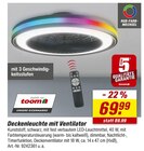 Deckenleuchte mit Ventilator im Angebot bei toom Baumarkt in Dresden Deckenleuchte mit Ventilator Angebote von toom bei toom Baumarkt Dresden für 69,99 €