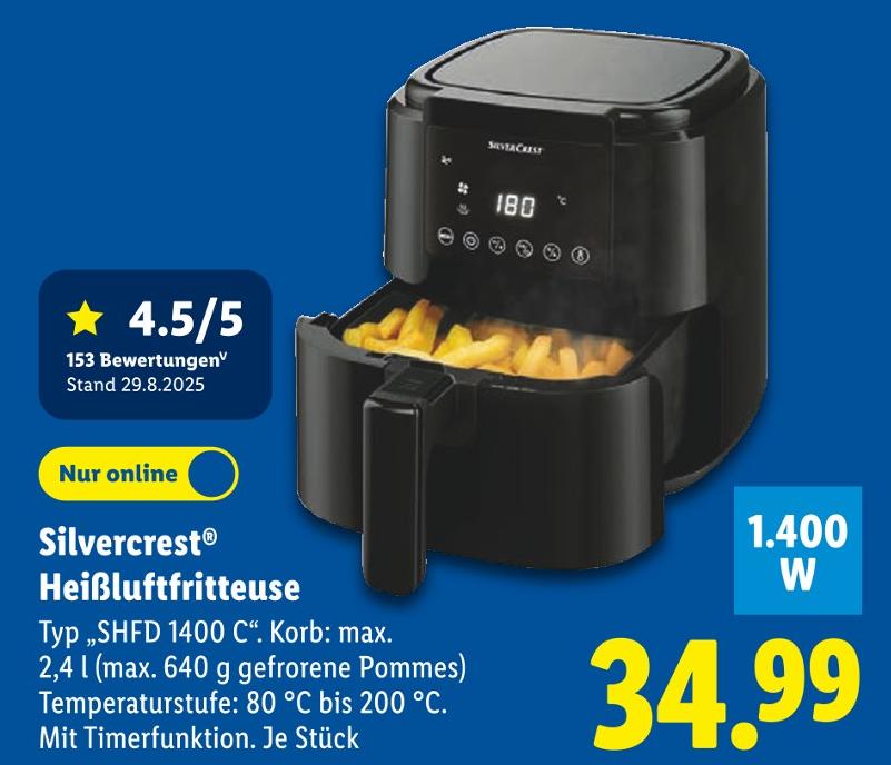 Heißluftfritteuse