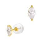Boucles d'oreilles en or jaune et oxyde de zirconium - E.Leclerc Boucles d'oreilles en or jaune et oxyde de zirconium à 55,00 € dans le catalogue E.Leclerc