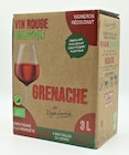 NaturéO Piscop - Promo BIB 3L GRENACHE ROUGE Promo BIB 3L GRENACHE ROUGE à 10,75 € dans le catalogue NaturéO à Piscop