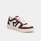 Baskets à lacets bordeaux femme dans le catalogue La Halle