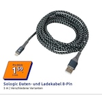 Daten- und Ladekabel 8-Pin Angebote von Sologic bei Action Paderborn für 1,59 €