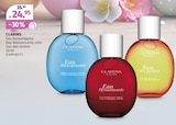 Parfuemerie im Müller Prospekt Eau Dynamisante , Eau Ressourcante oder Eau des Jardins von Clarins im aktuellen Müller Prospekt für 24,95 €
