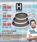 Edelstahl-Pfanne von Hensslers im aktuellen V-Markt Prospekt für 29,99 €