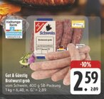 Bratwurst grob im Angebot bei E center in Würzburg Bratwurst grob Angebote von Gut & Günstig bei E center Würzburg für 2,59 €