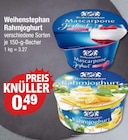 Rahmjoghurt von Weihenstephan im aktuellen V-Markt Prospekt für 0,49 €