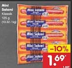 Mini Salami für 1,69 € bei Netto Marken-Discount im Angebot Mini Salami im aktuellen Netto Marken-Discount Prospekt