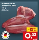 Netto Marken-Discount - Schweine-Leber Angebot im Prospekt Schweine-Leber bei Netto Marken-Discount im Prospekt "" für 0,33 €