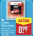 Rohschinken von KLÜMPER im aktuellen ALDI Nord Prospekt