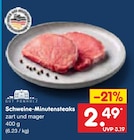 Schweine-Minutensteaks Angebot in Ostrohe Schweine-Minutensteaks im aktuellen Prospekt bei Netto Marken-Discount in Ostrohe