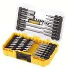 Jeu d'embouts de visseuse assortis DT70702-QZ, LOT DE 40 - DEWALT en promo chez Screwfix Tourcoing à 19,54 €