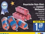 Bayerische Rein-Rind-Mettwurst im EDEKA Prospekt Bayerische Rein-Rind-Mettwurst von im aktuellen EDEKA Prospekt für 1,69 €