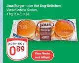 Burger-Brötchen Angebote von Jaus bei GLOBUS Neustadt für 0,89 €