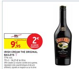 Irish cream the original - Baileys en promo chez Intermarché Alès à 9,95 €