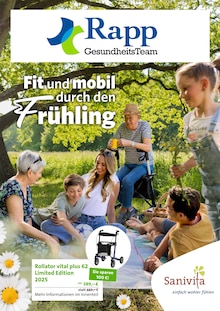 Rapp Gesundheitsteam GmbH Prospekt Fit und mobil durch den Frühling mit 6 Seiten