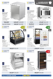 Kühlschrank im Metro Prospekt "Gastro Journal" mit 32 Seiten (Maintal)