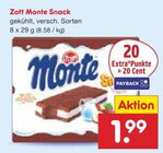 Monte Snack im Netto Marken-Discount Prospekt Monte Snack von Zott im aktuellen Netto Marken-Discount Prospekt für 1,99 €