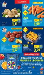 Prix et réduction Carotte dans le prospectus Lidl en cours Offre Carotte dans le catalogue Lidl du moment à la page 3