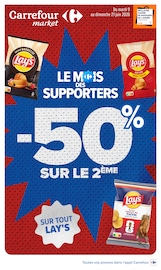 Prospectus Carrefour Market à Cluny, "LE MOIS DES SUPPORTERS", 58 pages de promos valables du 09/06/2026 au 21/06/2026