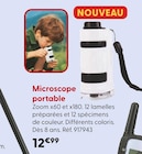 Microscope portable dans le catalogue La Grande Récré