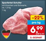 Aktuelles Spanferkel-Schulter Angebot bei Netto Marken-Discount in Mainz ab 6,99 €