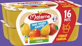 Compotes Coupelles Sans Sucres Ajoutés Pomme, Pomme Poire - Materne dans le catalogue Intermarché Super