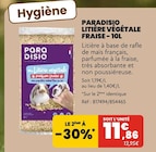 Litiere végétale fraise - 10 L - Paradisio en promo chez Animalis Litiere végétale fraise - 10 L - Paradisio dans le catalogue Animalis