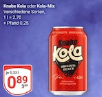 Aktuelle Cola Angebote bei GLOBUS in Neuwied Aktuelles Kola Angebot bei GLOBUS in Neuwied ab 0,89 €