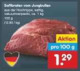 Aktuelle Rindfleisch Angebote bei Netto Marken-Discount in Kassel Aktuelles Saftbraten vom Jungbullen Angebot bei Netto Marken-Discount in Kassel ab 1,29 €