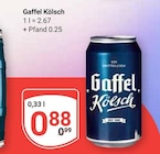 Kölsch im Angebot bei GLOBUS in Kerpen Kölsch Angebote von Gaffel bei GLOBUS Kerpen für 0,88 €