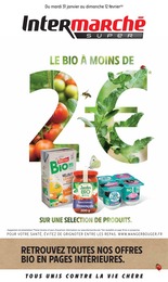 Prospectus Intermarché en cours, "Le bio à moins de 2€", 32 pages
