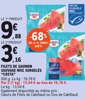 Filets de saumon sauvage msc surgelés - COSTA en promo chez E.Leclerc Conflans-Sainte-Honorine à 3,16 €