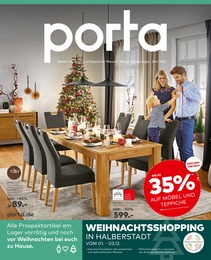 porta Möbel Prospekt für Quedlinburg mit 4 Seiten porta Möbel Prospekt für Quedlinburg: "BIS ZU 35% AUF MÖBEL UND TEPPICHE", 4 Seiten, 28.11.2022 - 03.12.2022