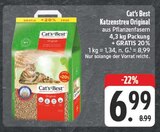 Katzenstreu Original im Angebot bei EDEKA in Plauen Katzenstreu Original Angebote von Cat's Best bei EDEKA Plauen für 6,99 €