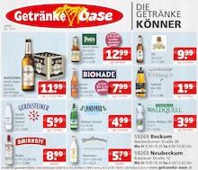 Getränke Oase Prospekt für Beckum mit 1 Seite Getränke Oase Prospekt für Beckum: "Aktuelle Angebote", 1 Seite, 22.09.2025 - 27.09.2025