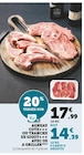 Agneau côte ou tranche de gigot avec os à griller en promo chez Super U Nancy à 14,39 €