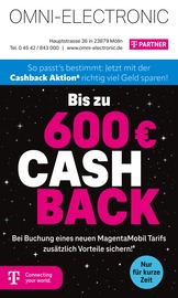 Aktueller Omni-Electronic Elektromarkt Prospekt in Schwarzenbek und Umgebung, "Bis zu 600€ CASH BACK" mit 9 Seiten, 01.11.2024 - 03.12.2024