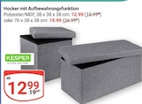Hocker mit Aufbewahrungsfunktion im Angebot bei GLOBUS in Halle Hocker mit Aufbewahrungsfunktion Angebote von KESPER bei GLOBUS Halle für 12,99 €