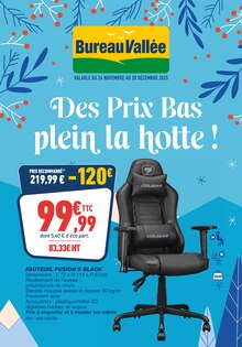 Prospectus Bureau Vallée à Rosny-sous-Bois, "Des Prix Bas plein la hotte !", 16 pages de promos valables du 24/11/2025 au 20/12/2025