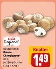 Braune Champignons bei REWE im Hermeskeil Prospekt für 1,49 €